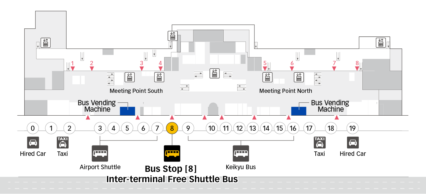 First Floor (Arrival Lobby) Bus Stop 8